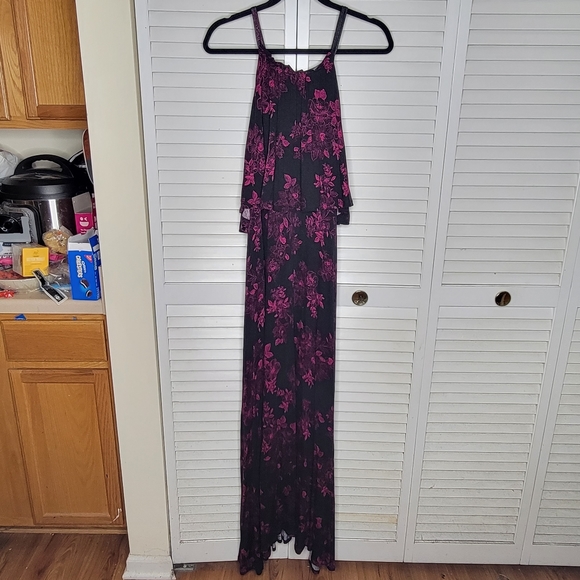 Torrid Floral High Neck Jersey Maxi Dress PLUS 0X EUC 11342876 - Picture 4 of 14
